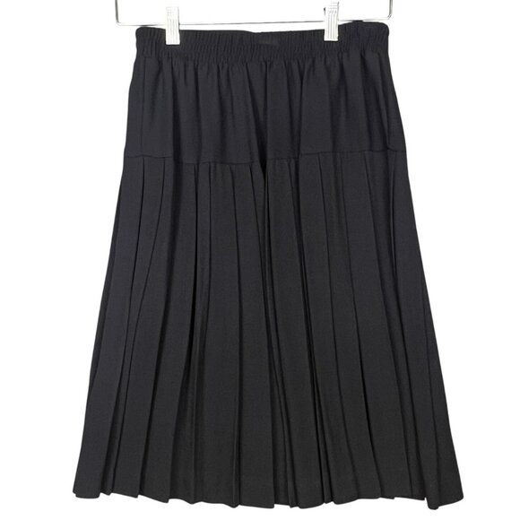 VTG Karen Steven Women 4 Skirt Suit Red Plaid Jacket Black Pleated Skirt 90s USA - Picture 9 of 14